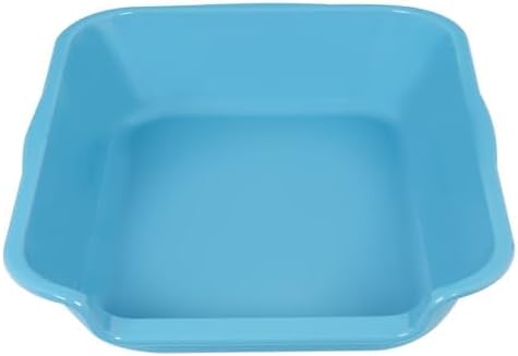 Extra Large Low Entry ABS Cat Litter Box, Blue, 20" L x 15.5" W, 1 Pack | Durable low entry litter box, non-stick, odor-free, ideal for seniors, kittens, rabbits, large cats and multi-pet homes.