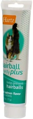 Hartz Hairball Remedy Plus Salmon Flavored Paste for Cats and Kittens, 2.5 Ounce (Pack of 24)