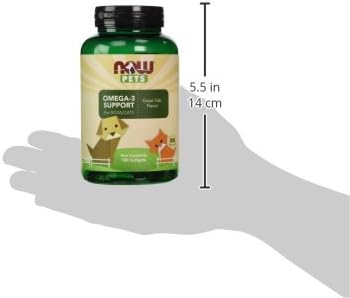 NOW Pet Health, Omega 3 Supplement, For Cats & Dogs, 180 Softgels