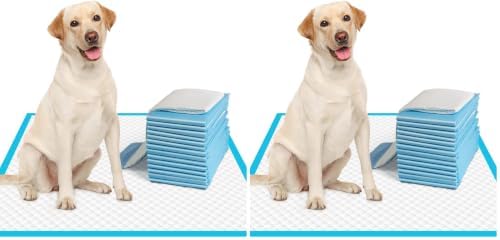 IMMCUTE Large Dog Pee Pads 28"x30"-50 Count | Large Puppy Pee Training Pads Super Absorbent & Leak-Proof | Disposable Pet Piddle and Potty Pads for Puppies | Dogs | Doggie (Pack of 2)
