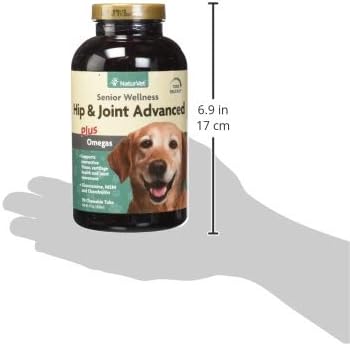 NaturVet Senior Dog Wellness Hip & Joint Advanced Plus Omegas - 90 ct