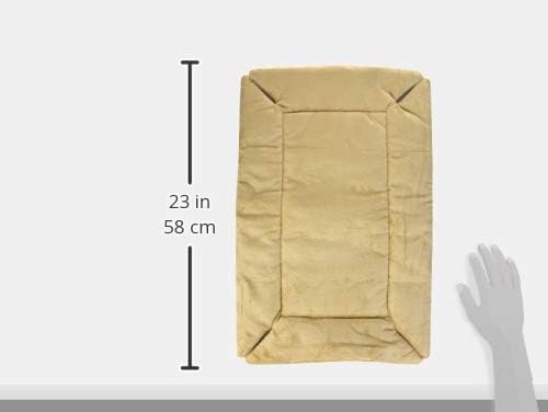 K&H Pet Products Self-Warming Dog Crate Bed, Machine Washable Dog Crate Mat, Tan X-Small 14 X 22 Inches (Pack of 2)