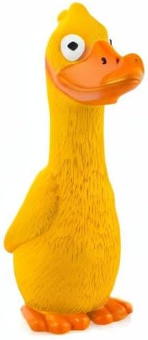 CHIWAVA 2PCS 7.9" Squeak Latex Dog Toys Yellow Duck for Small Medium Dogs