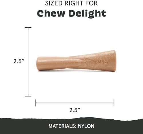 BarkBox Peanut Butter Bone Super Chewer - Toy for Large Dogs | Durable Dog Toy for Aggressive Chewers - Peanut Butter Scented Chew
