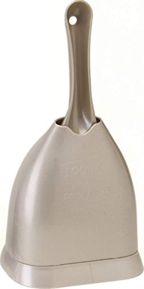 Petmate Scoop N' Hide Cat Litter Scoop with Discreet Holder, Brushed Nickel | Features a Deep Bucket Scoop with Built-In Rake to Sift Litter and a Hinged Stand That Hides the Scoop Between Cleanings