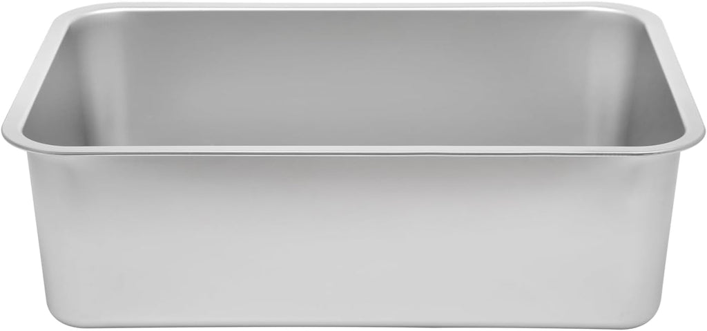 Kichwit Stainless Steel Cat Litter Box with Lid, 19.8" x 13.8" x 10"