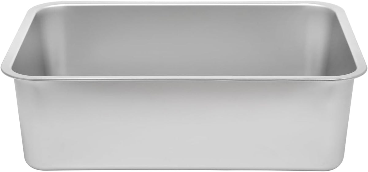 Kichwit Stainless Steel Cat Litter Box with Lid, 19.8" x 13.8" x 10"