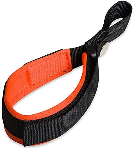 Dog Leash Wrist Strap for Retractable Dog Leash, Hands Free Adjustable Wrist Safety Strap, Orange