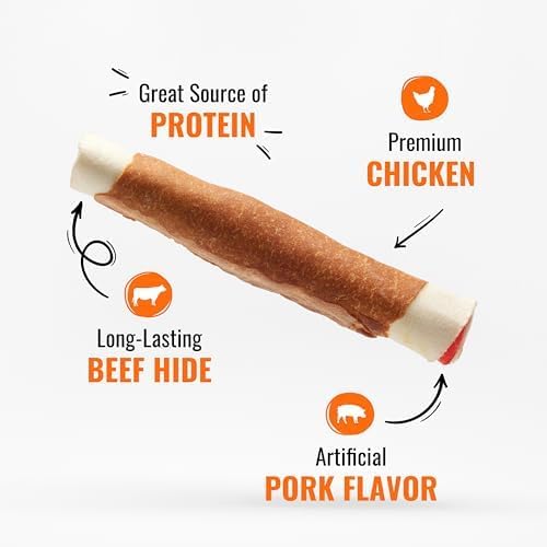 Good 'n' Fun Roll Long-Lasting Dog Treat for Large Dogs, 2 Count