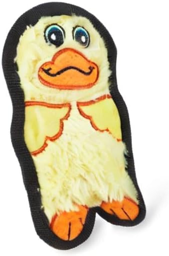Outward Hound Durablez Minis Tough Chew Plush Squeaky Dog Toy, Duck, 6" | Durable for Rowdy Play, No Stuffing, Less Mess, Fetch & Toss, Jumbo Squeaker, Tough Chewers, Extra Small Dogs & Puppies