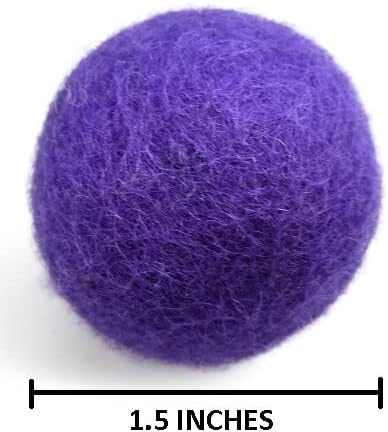 Wool Cat Toys, Purple, 6PCS