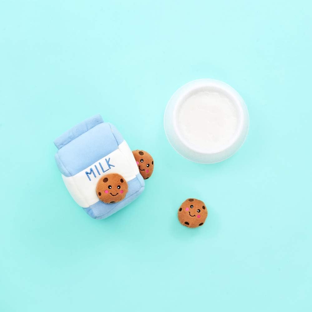 ZippyPaws Burrow Replacement Miniz Squeaky Toy for Enrichment - Cookies | Interactive Dog & Puppy Toys for Boredom, Stimulating Pet Products to Keep them Busy