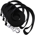 6 FT Puppy Leashes, Strong Traditional Style Leash with Easy to Use Collar Hook,Dog Lead Great for Small and Medium and Large Dog (Black, 5/8 in x 6 ft) (Pack of 3)