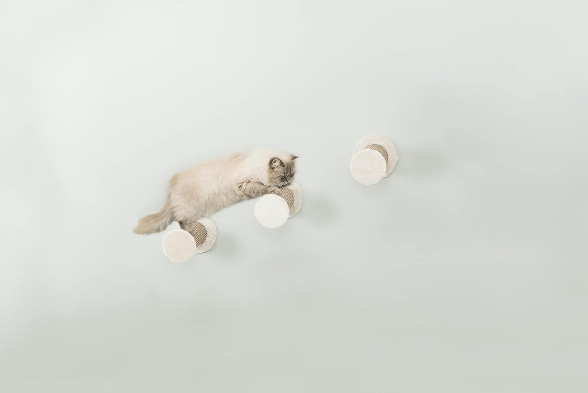 Trixie Wall Mount XXL Cat Climbing Steps, Cat Furniture, Scratching Post, 3pcs, Brown