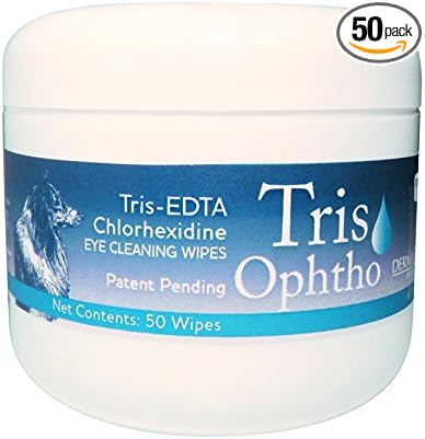 Dermazoo TrisOphtho Wipes 50ct. Jar Individual 
