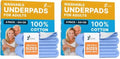 GREEN LIFESTYLE Washable Underpads - Large Bed Pads for use as Incontinence Bed Pads, Reusable Pet Pads, Great for Dogs, Cats, Bunny, Seniors Bed Pad (Pack of 8 - 34x36)