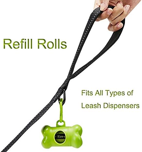 ECO-CLEAN Dog Poop Bags, 24 Rolls/360 Bags with Dispenser | Dog Waste Bags, Unscented, Leak-Proof, Easy Tear-Off