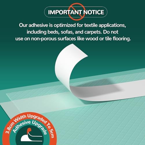 MILDPLUS Bed Pads with Adhesive Strips 30''X36'', 30 Count Chucks Disposable Underpads Extra Large Thicker Incontinence Pads for Unisex Adult, Senior, Kids and Pet (with Adhesive) (Pack of 6)