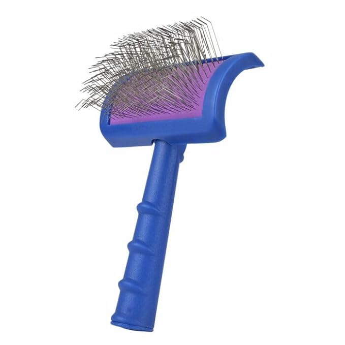 Show Tech Tuffer Than Tangles LongReach Medium, Slicker Brush for Dog Grooming, Dog Brush for Doodle Breeds, Dematting, Remove Undercoat