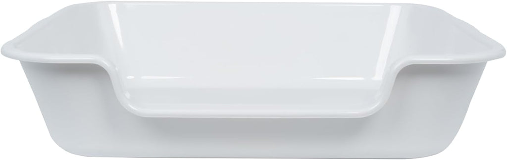 Extra Large Low Entry ABS Cat Litter Box, Light Gray, 24" L x 20" W, 1 Pack | Durable low entry litter box, non-stick, odor-free, ideal for seniors, kittens, rabbits, large cats and multi-pet homes.