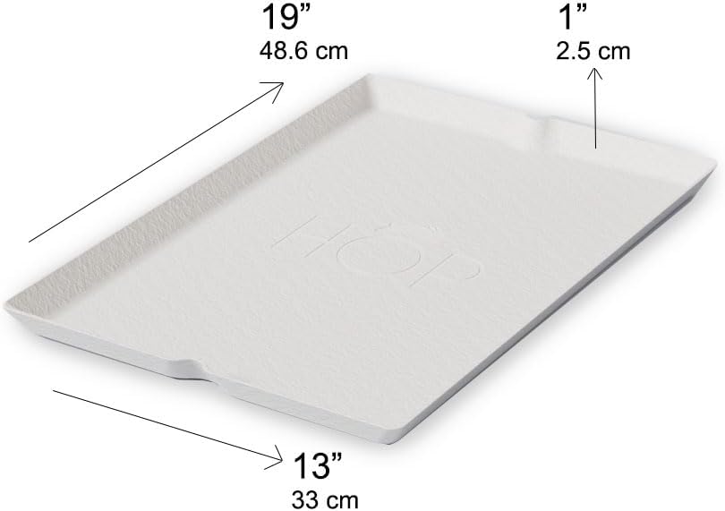 HOP Disposable Litter Box Liner for Rabbits, Cats, Guinea Pigs, Chinchicalls. Travel-Friendly, Large, Biodegradable, Sturdy, Leak Resistant. (10 Pack: Approx. 1 Month Supply)
