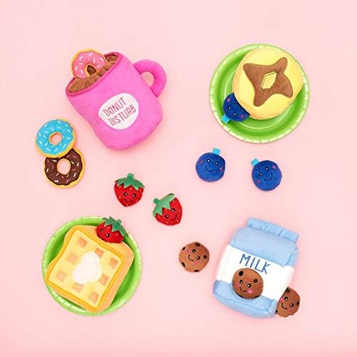 ZippyPaws Burrow Replacement Miniz Squeaky Toy for Enrichment - Cookies | Interactive Dog & Puppy Toys for Boredom, Stimulating Pet Products to Keep them Busy