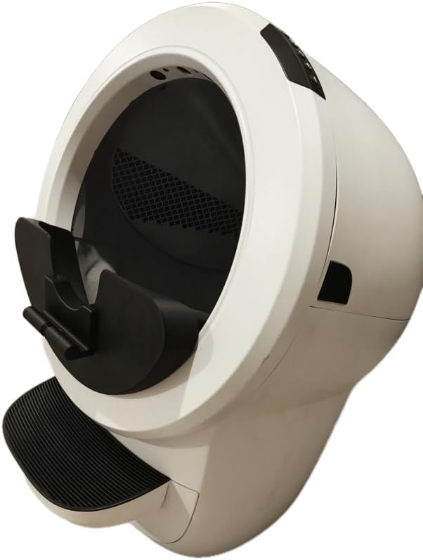 Max Shield w/Steps Attachment Compatible with Litter-Robot 4 : Anti-Flicking, One-Piece Design (Black Max Shield w/Steps Attachment)