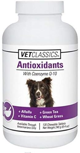 Vet Classics Antioxidants Supplement with Coenzyme Q-10 for Dogs - 120 Ct