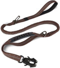 Joytale Tactical Bungee Dog Leash, Shock Absorbing No Pull, Brown