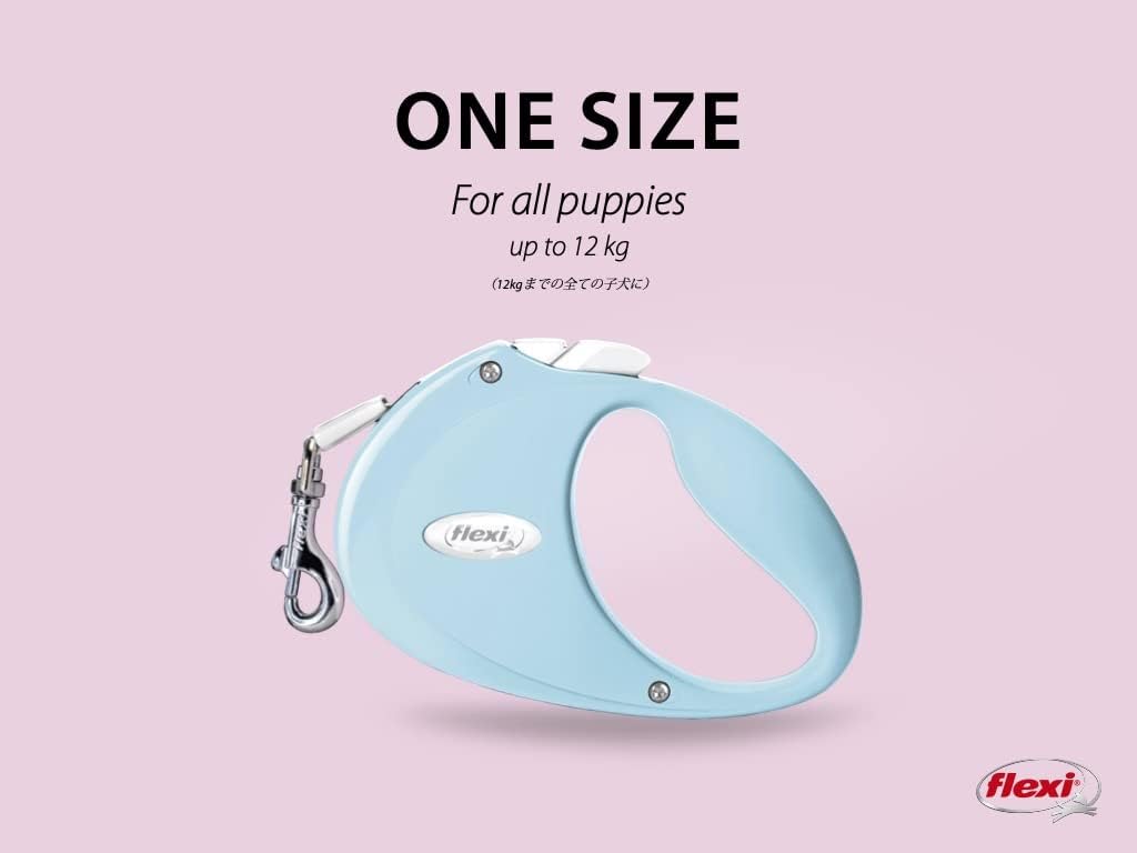 Flexi - PU00T2-251-RO - Dog Lead - Retractable Lead - Puppy Tape - 2 m - Pink
