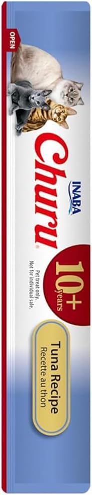 INABA Churu Senior Lickable Cat Treats, Tuna, 24ct