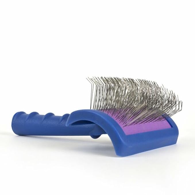 Show Tech Tuffer Than Tangles LongReach Medium, Slicker Brush for Dog Grooming, Dog Brush for Doodle Breeds, Dematting, Remove Undercoat