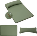 Waterproof Dog Crate Pad with Pillow, XL Large Dog Bed for Crate, Green