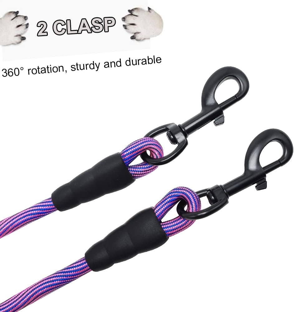 BTINESFUL 3FT 4FT 5FT Dog Tie Down, 2/5" Nylon Rope Indoor Short Dog Tether