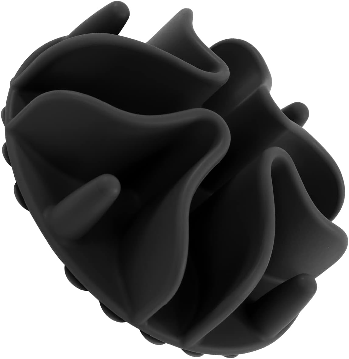 Jaoul Slow Feeder Dog Bowls Insert, Puzzle Slow Feeder Insert with 51 Octopus Suction Cups for Medium Large Size Dog Food Bowl Over 6.5" Wide (Black)