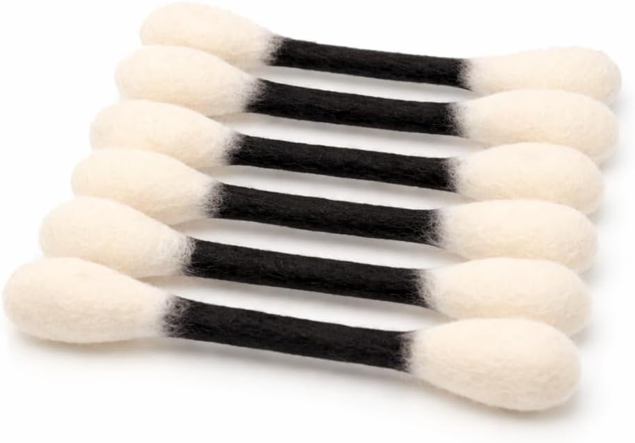 Glaciart One Swabs Cat Toys with Catnip - 6 Pk | Durable for Chew, Cute Cat Toys Interactive Kitty for Boredom, Exercise, & Play | Filled w/Organic Catnip for Anxiety & as Digestive Aid | Gift Idea