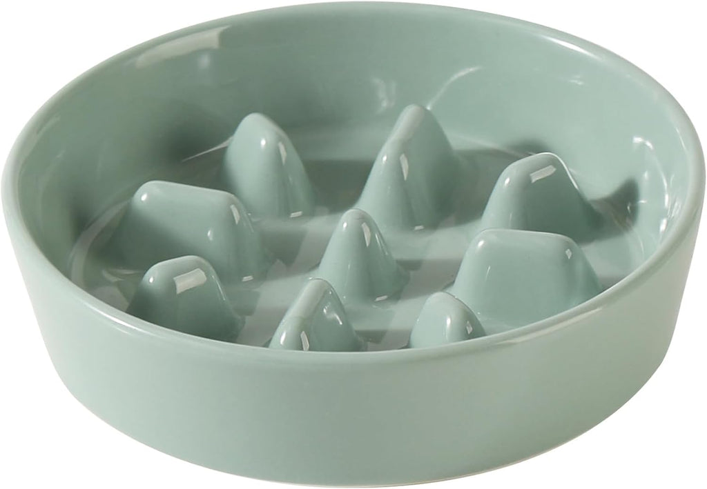 Havniva Ceramic Slow Feeder Dog Bowls, 7.3 in Slow Feeder for Small Breed