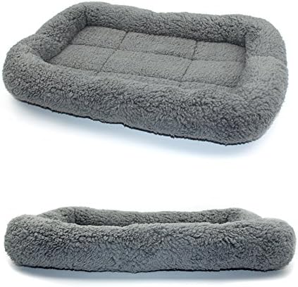 Enjoying Cat Mat Bed 10" x 15" Pet Bed with Pillow Around for Puppy Kitten Curled Sleeping Beds for Carrier/Crate Small Dog Cushion, Anti Skid Bottom, Small