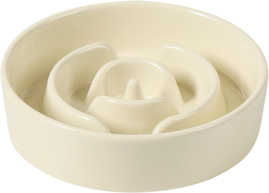 Havniva Ceramic Slow Feeder Dog Bowls, 6.1 in Slow Feeder for Small Breed