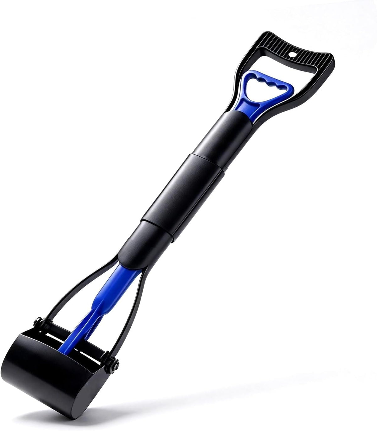 27.56" Pooper Scooper for Dogs, Foldable & Durable Poop Scooper, Blue