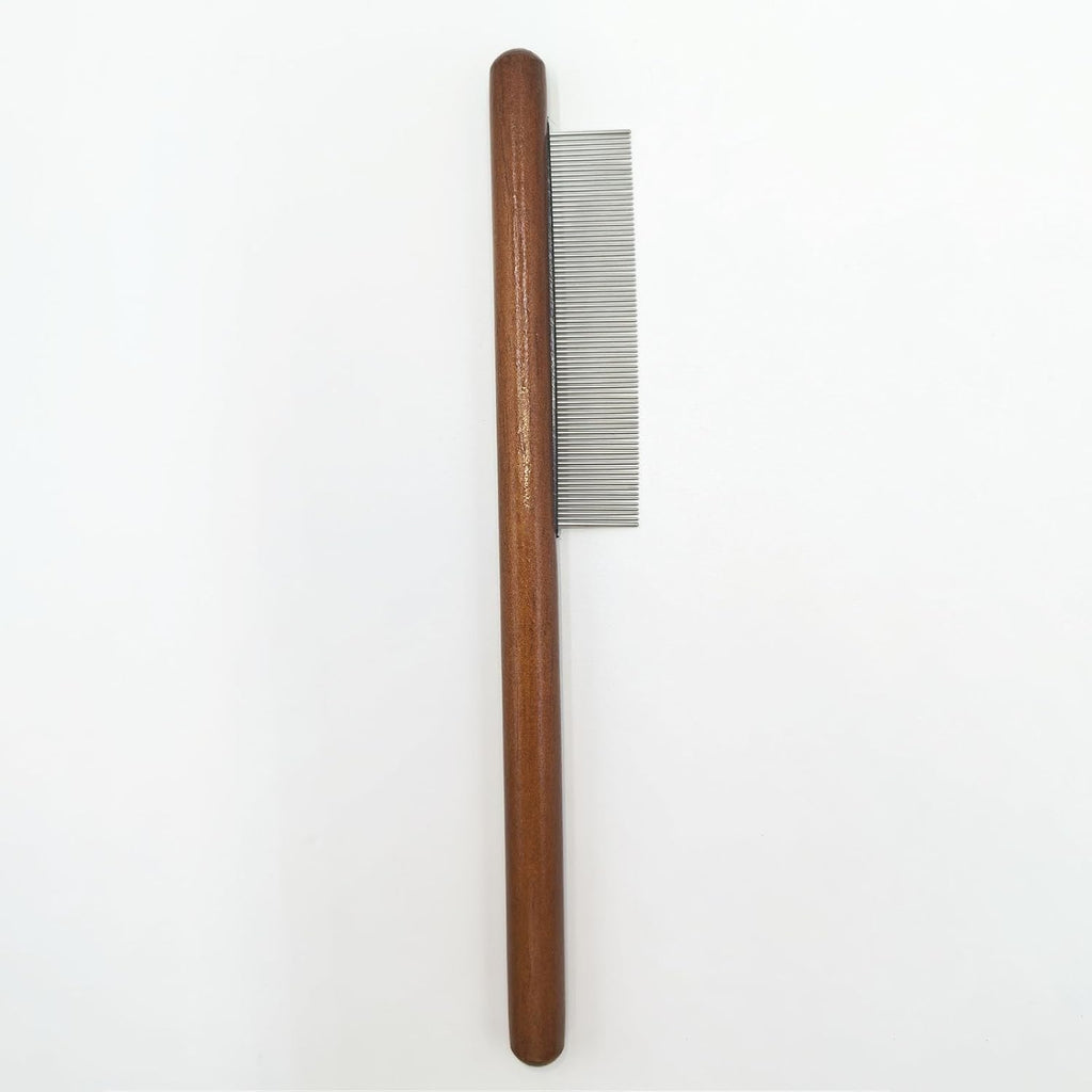 3-Pack Wood Pet Grooming Comb, Stainless Steel Flea Comb