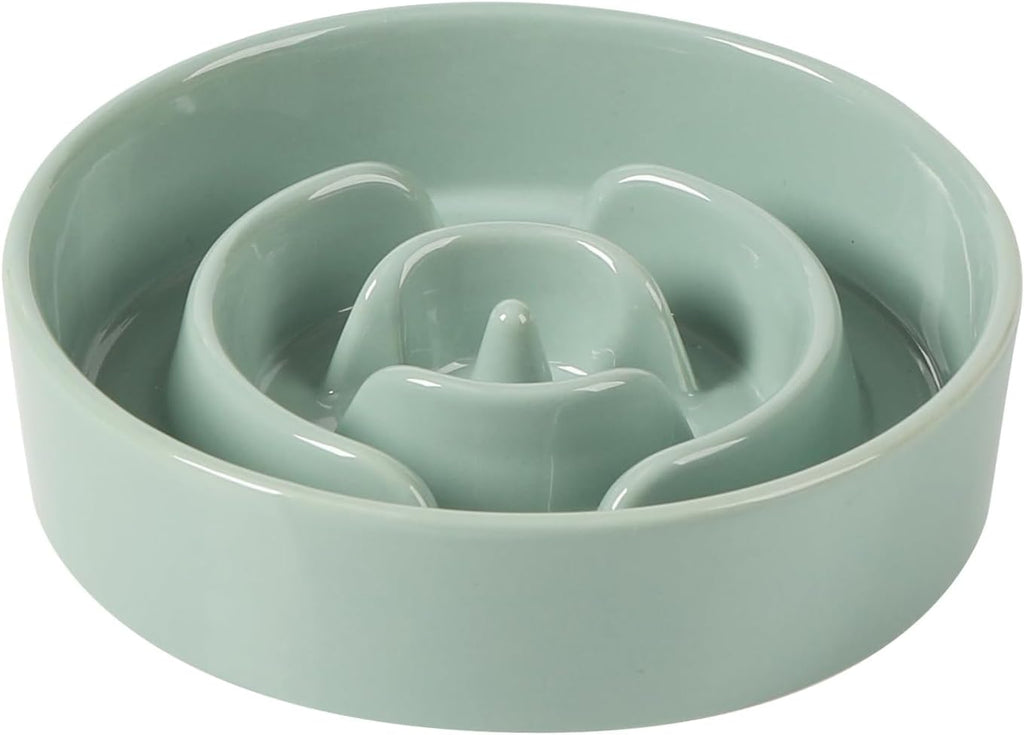 Havniva Ceramic Slow Feeder Dog Bowls, 6.1 in Slow Feeder for Small Breed