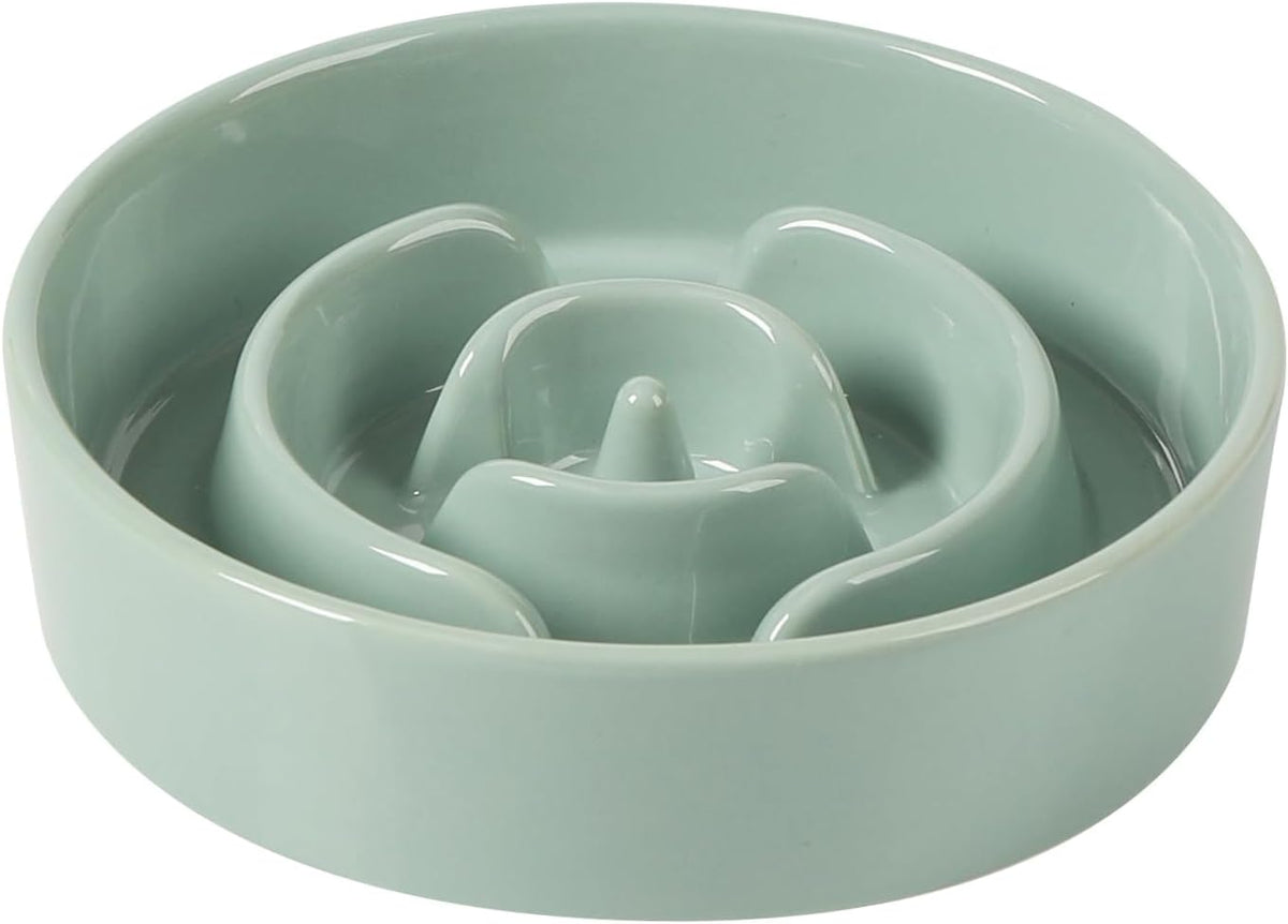 Havniva Ceramic Slow Feeder Dog Bowls, 6.1 in Slow Feeder for Small Breed