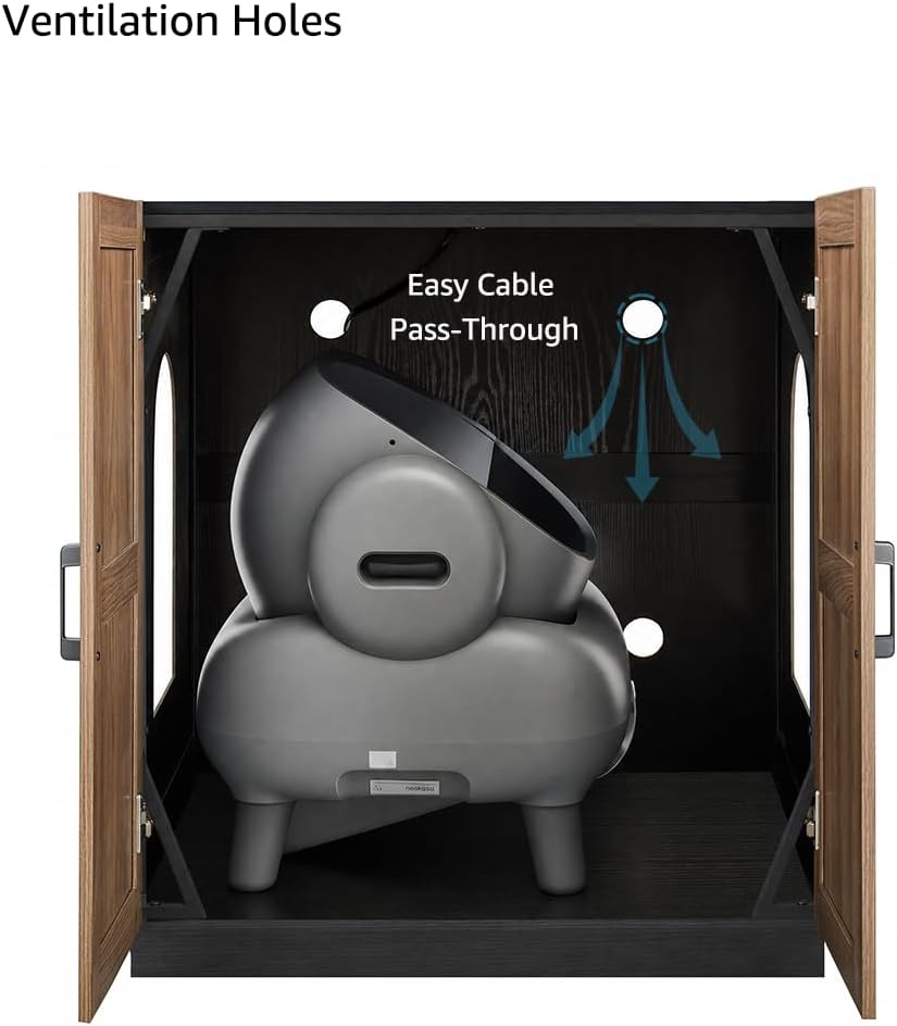 unipaws Cat Litter Box Enclosure for Self-Cleaning & Automatic Litter Boxes