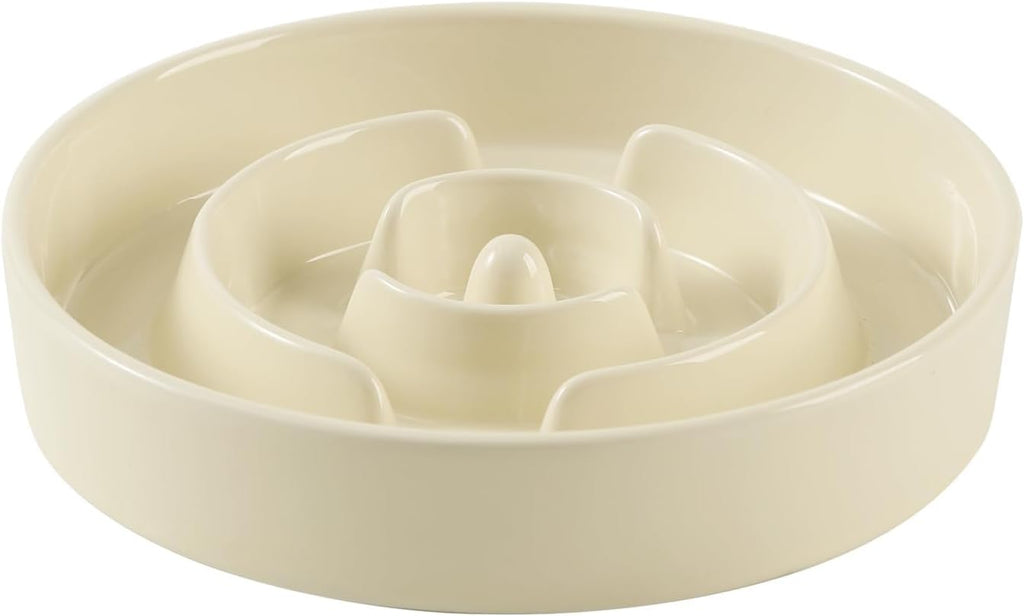 Havniva Ceramic Slow Feeder Dog Bowls, 7.3 in Slow Feeder for Small Breed