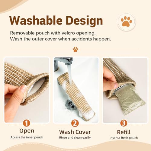 (2-Pack) Catnip Kicker Toys for Indoor Cats, Refillable with Silvervine Blend Refills, Each Toy Includes Sisal Ball & Catnip Ball, Durable Chew Toy for Aggressive Cats