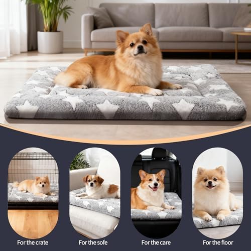 pobopobo Dog Bed Mat - Soft & Comfortable Dog Kennel Pad for Crate