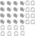 32 Pack Pet Fountain Replacement Filters, 16 Carbon and 16 Foam Pre-Filters