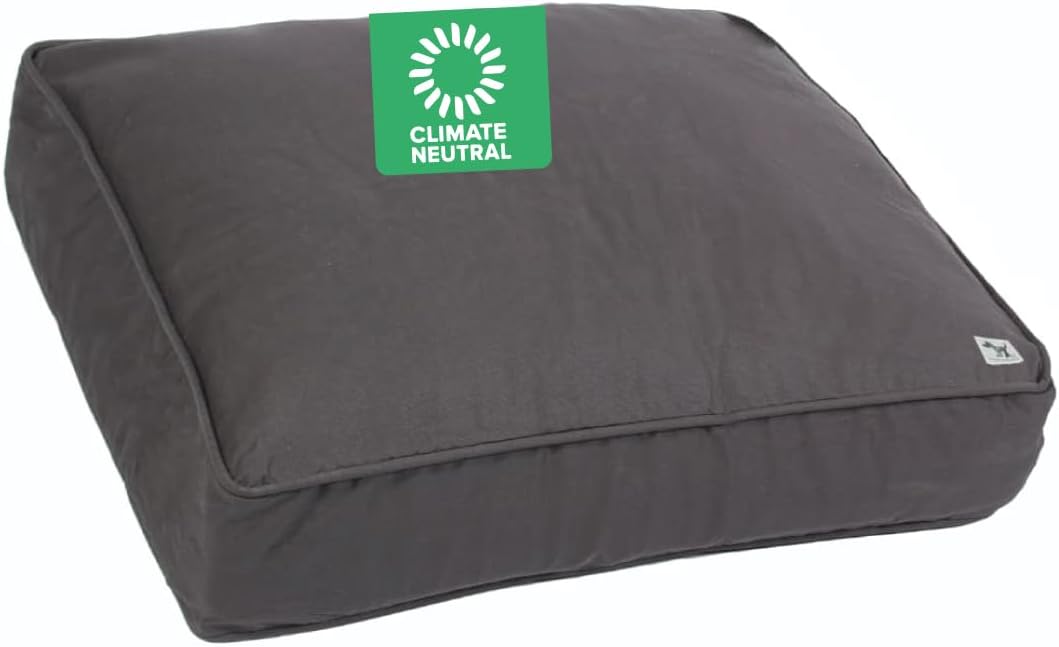 Molly Mutt Dark Gray Dog Bed Cover, Non-Toxic & 100% Cotton, 36"x45"x5"