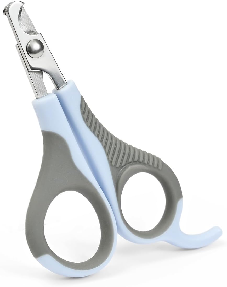 WePet Pet Nail Clippers U07.2, Professional Claw Trimmer, Scissor for Cats, Puppies, Kittens, Hamsters, Rabbits and Small Animals, Sharp, Safe, Small, Grey/Blue